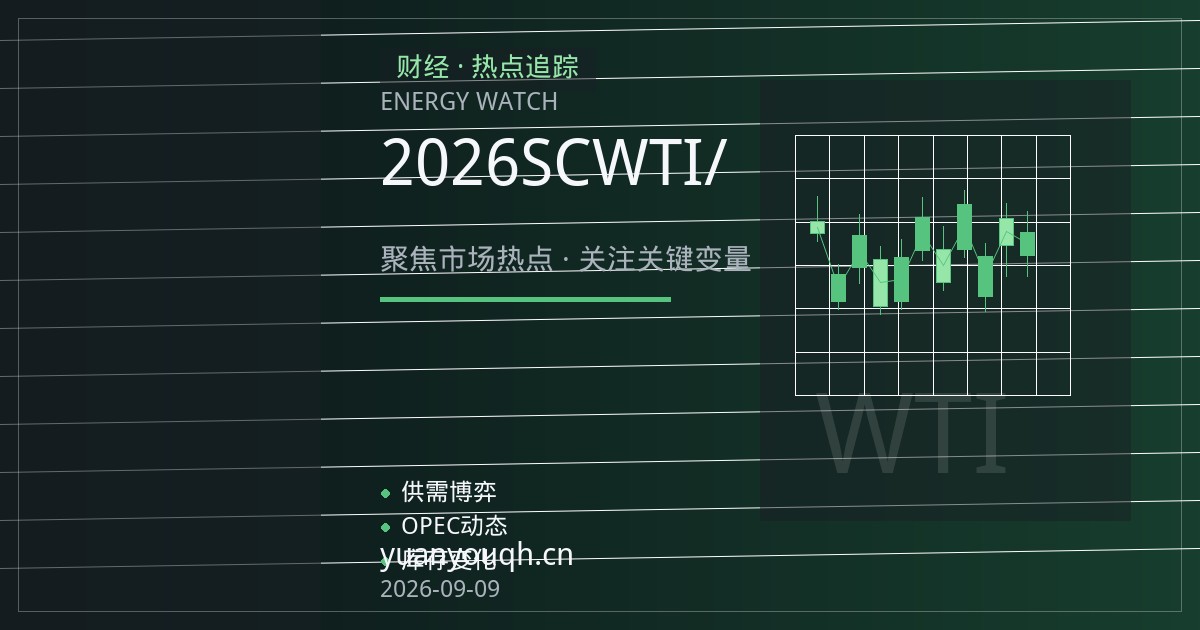 2026年原油期货开户指南：国内SC与国际WTI/布伦特资金门槛全解析