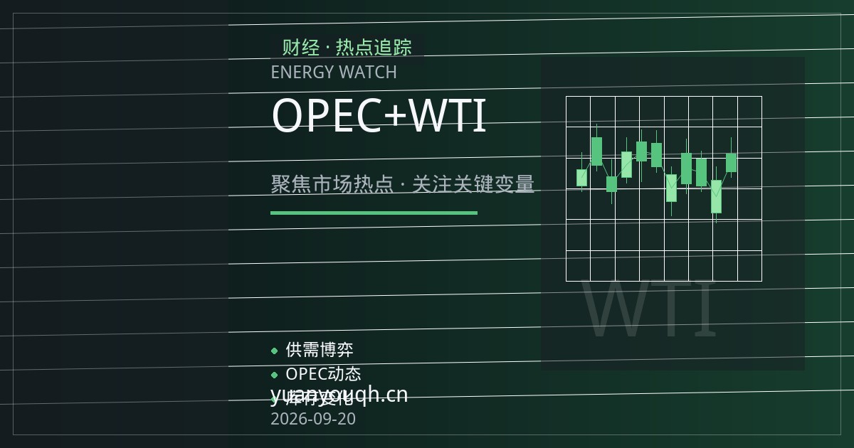 OPEC+增产预期叠加需求担忧，WTI与布伦特原油期货承压回落