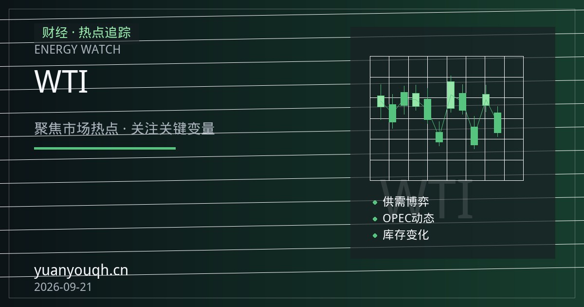 美联储降息落地叠加美元走弱：WTI原油短线行情脉络与关键事件梳理