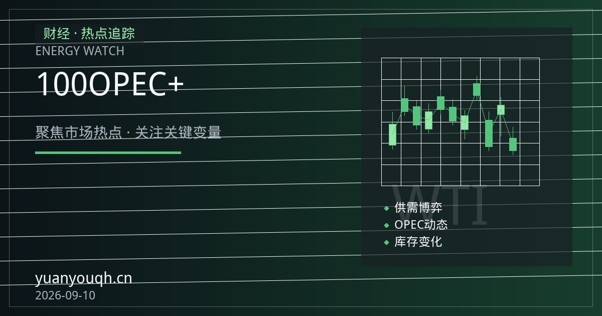 布伦特原油重返100美元上方，美伊冲突升级与OPEC+暂停增产共振