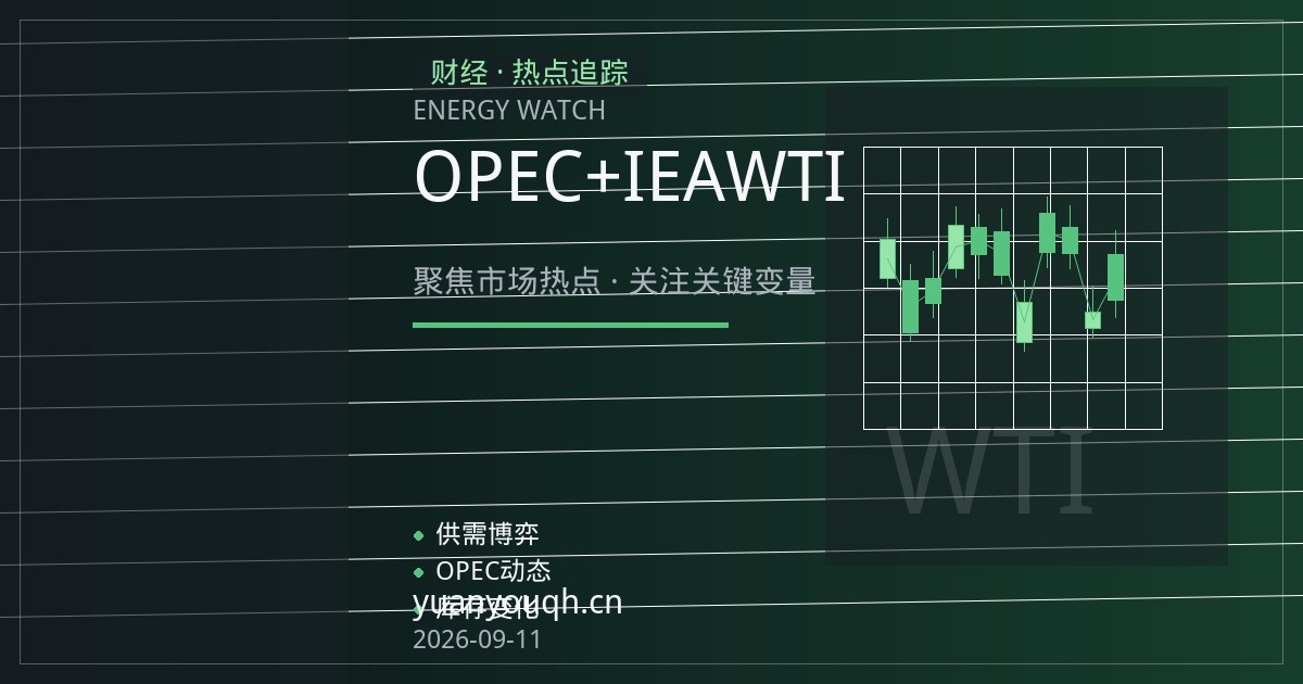 OPEC+增产预期叠加IEA库存压力，WTI与布伦特近月价差收敛